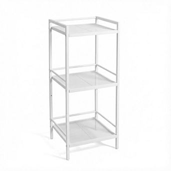 3 tier Bathroom Shelf Freestanding, Ladder Shelf for Storage, Space-Saving Bathroom Storage Shelves