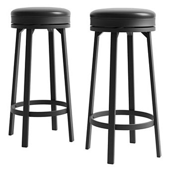 30" Swivel Bar Stools Set of 2 with Footrest