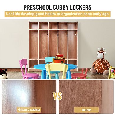 5-Section School Coat Locker