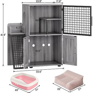 Cat Litter Box Enclosure Furniture