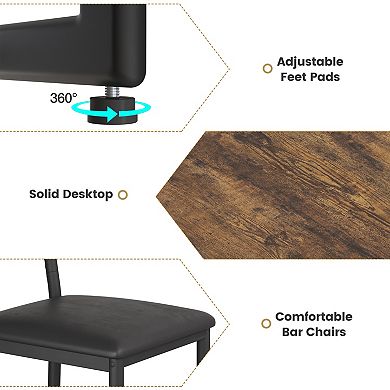 Bar Table and Chairs for 2