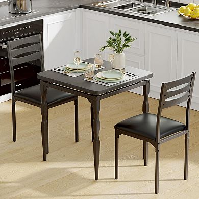 3-Piece Dining Table Set for 2