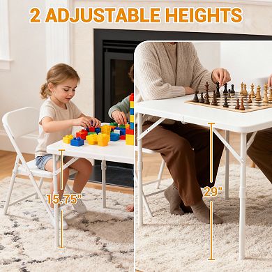 34 Inch Fold-in-Half Card Table