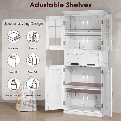 67" Tall Bathroom Cabinet