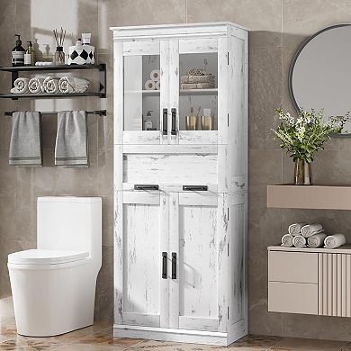 67" Tall Bathroom Cabinet
