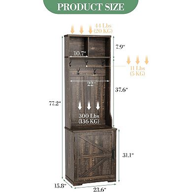 Farmhouse Narrow Coat Rack