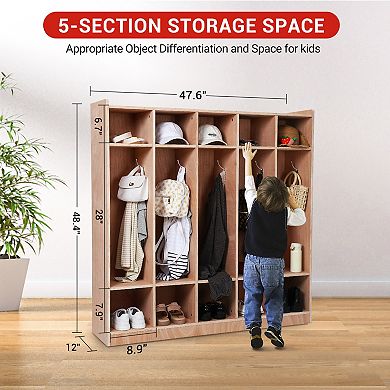 Kids Cubby Storage Locker Cabinet