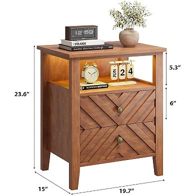 2 PCS LED Night Stand
