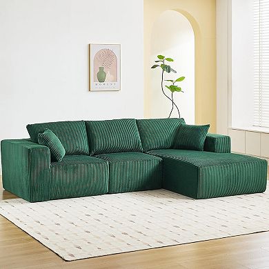108" Sectional Boneless Cloud Couch