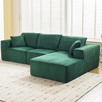 108" Sectional Boneless Cloud Couch