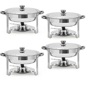 Set of 4 5L Round Chafing Dish Buffet Servers