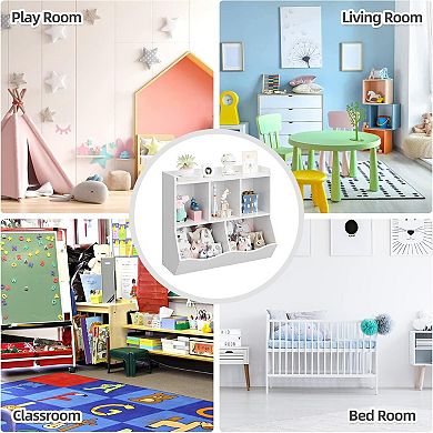 Kids Bookshelf and Toy Storage Set Of 2