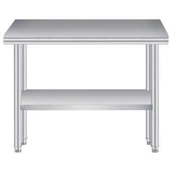 30x60 Inch Stainless Steel Prep Table