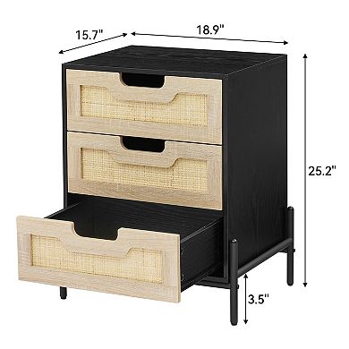 Rattan Night Stand