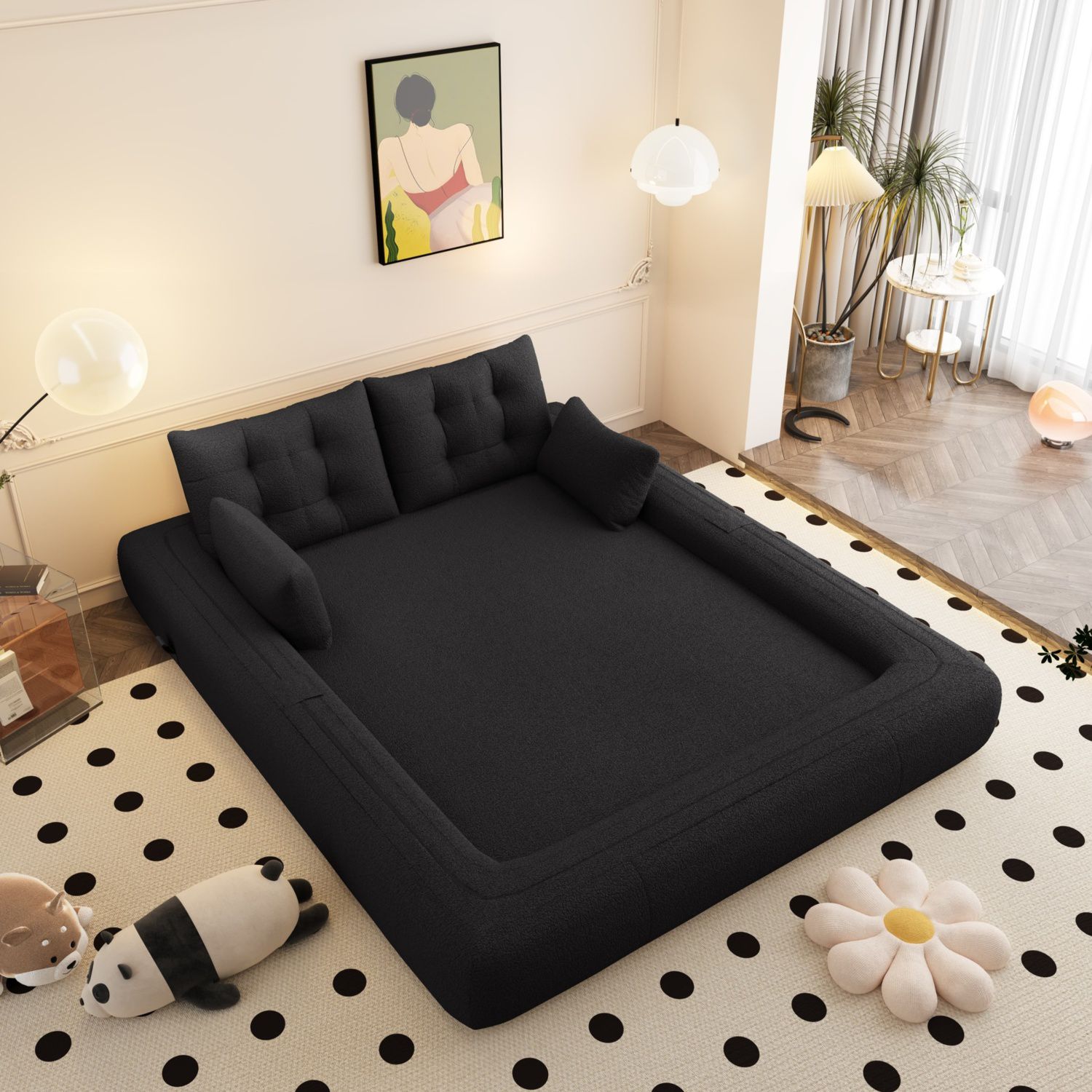 Multi-Functional Foldable Sofa Bed