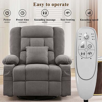 3D Kneading Rocker Recliner with Heating