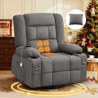 3D Kneading Rocker Recliner with Heating
