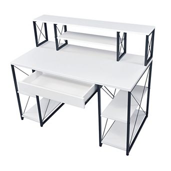 GOODSILO Versatile All-Purpose Writing Desk with Storage Compartments