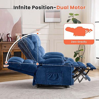 Dual Motor Recliner with Waist Kneading