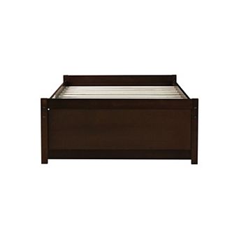 GOODSILO Twin Size Platform Bed with Two Integrated Storage Drawers for Space Saving