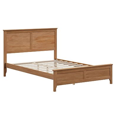GOODSILO Modern Full Size Platform Bed with Sturdy Wooden Slats and Headboard