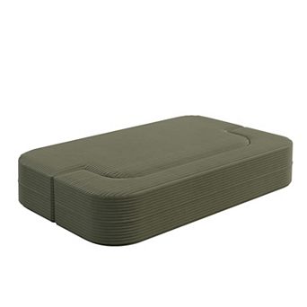 GOODSILO Modern Convertible Two-in-One Sleeper Sofa with Plush Corduroy Upholstery