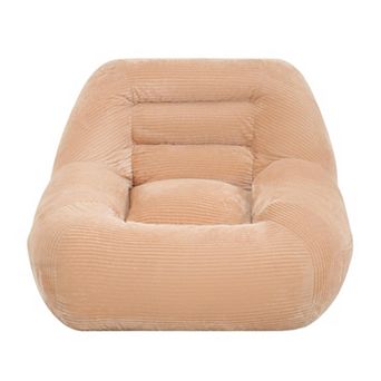 GOODSILO Cozy Fluffy Cloud Mini Corduroy Beanbag Couch for Living Room & Dorm