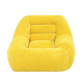 GOODSILO Cozy Fluffy Cloud Mini Corduroy Beanbag Couch for Living Room & Dorm