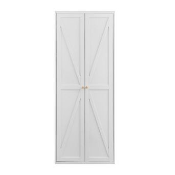 GOODSILO Tall Adjustable Shelf Steel Storage Cabinet with Two Doors for Kitchen Pantry Organization