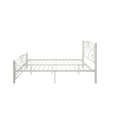 GOODSILO Full Size Metal Bed Frame with Sturdy Steel Construction