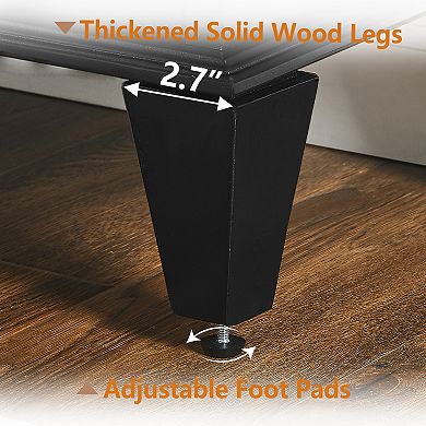 33.6" Retro Wooden Storage Cabinet Symmetrical Geometric Display Cabinets