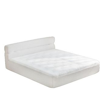 GOODSILO King Size All-in-One Mattress and Bed Frame Set with Cooling Fabric and Pressure Relief