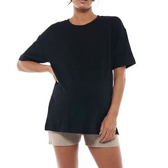 Womens Maternity Shirts Short Sleeve Pregnancy Tops Blouses Split Side Casual Crewneck Pregnant Tee