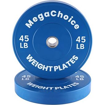 Bumper Plates,2" Weight Plates for Strength Training & Weightlifting,Pairs Sets