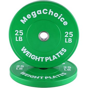 Bumper Plates,2" Weight Plates for Strength Training & Weightlifting,Pairs Sets