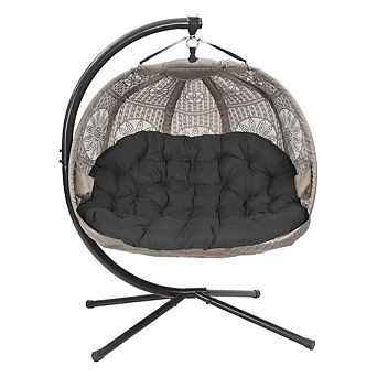 Pumpkin Style Hanging Chair with Cover