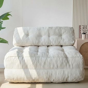 Folding Sofa Bed with Back Support, Convertible Sleeper Chair with Pilow Foldable Matress