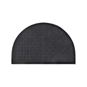 Half-Round Outdoor Non-Slip Entrance Door Mat - 24" x 36"