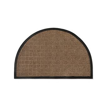 Half-Round Outdoor Non-Slip Entrance Door Mat - 24" x 36"