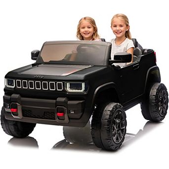 24V Licensed Kids Electric Truck, 2 Seater Ride On Car w/ Remote, tooth Music, LED Lights