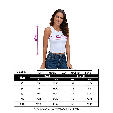 Women Sport Cropped Tank Top Sleeveless Gym Shirts
