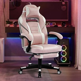 Gaming Chair,High Back Computer Chair with Footrest and Lumbar Support,Height Adjustable Game Chair