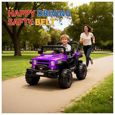 12V Kids Electric Ride-on Truck, Parent Remote Control Kids' Car