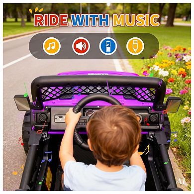 12V Kids Electric Ride-on Truck, Parent Remote Control Kids' Car