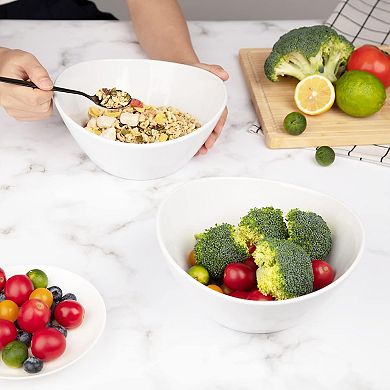 Serving Bowls Set of 4,Resistant Dinnerware Bowls,8" 42-oz Porcelain Bowls for Kitchen