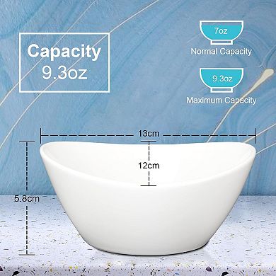 Serving Bowls Set of 4,Resistant Dinnerware Bowls,8" 42-oz Porcelain Bowls for Kitchen