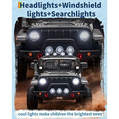 24V 2 Seater Kids Ride On Car with Remote Control, Wide Seat, Music, USB,