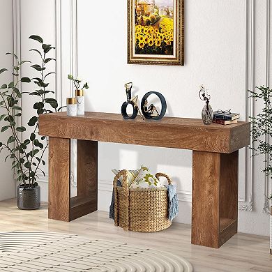 63" Wood Console Table, Sofa Table Behind The Couch, Console Tables, Entryway Sofa, Accent Tables