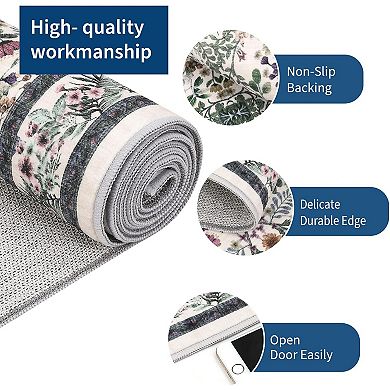 Non - Slip Backing: Ensures the rug stays securely in place on various floor surfaces