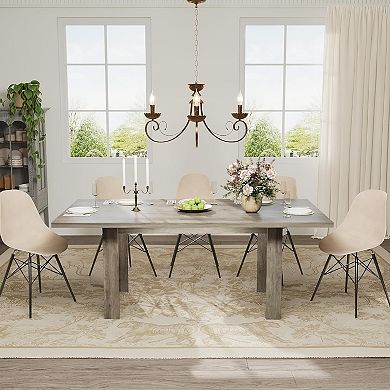 Dining Table for 6 8, 71" Long Modern Farmhouse Rectangular Kitchen Table,Dining Room Tables w